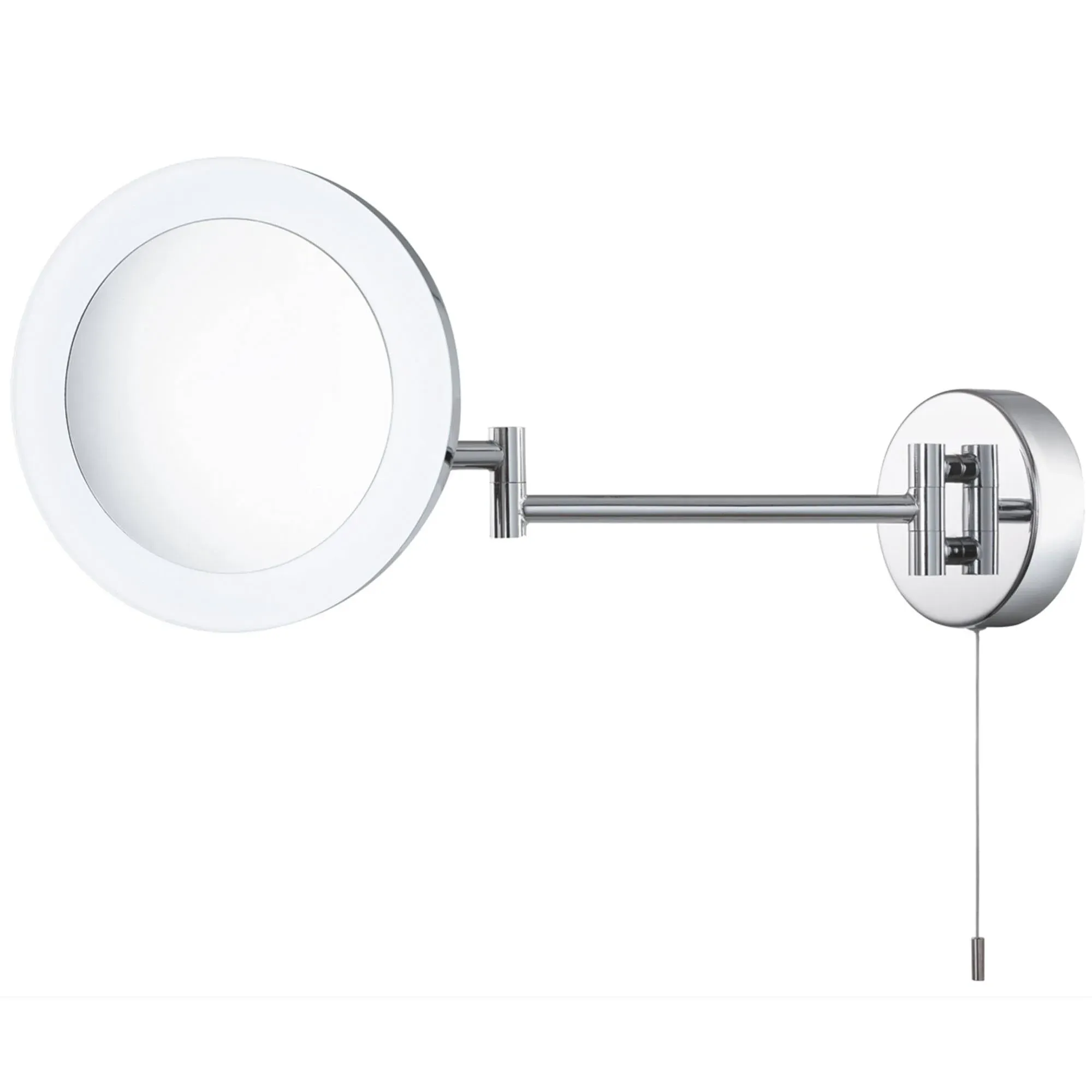 Searchlight Illuminated Bathroom Magnifying Mirror - Chrome product