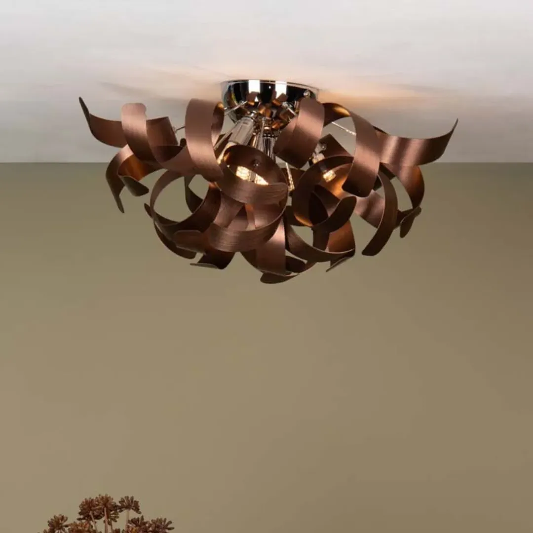 Seren Flush Ceiling Light - Brushed Copper product
