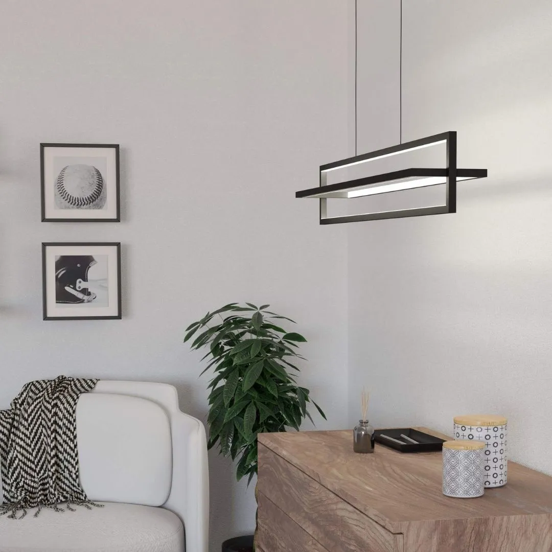 Siberia Bar LED Ceiling Pendant - Black, Metal product