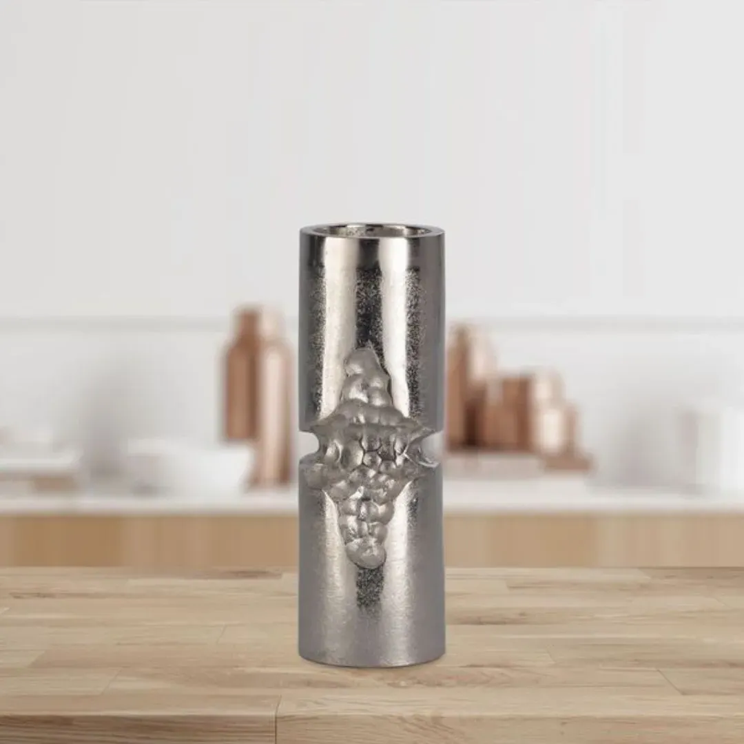 Sibuco Tall Candle Holder - Silver product