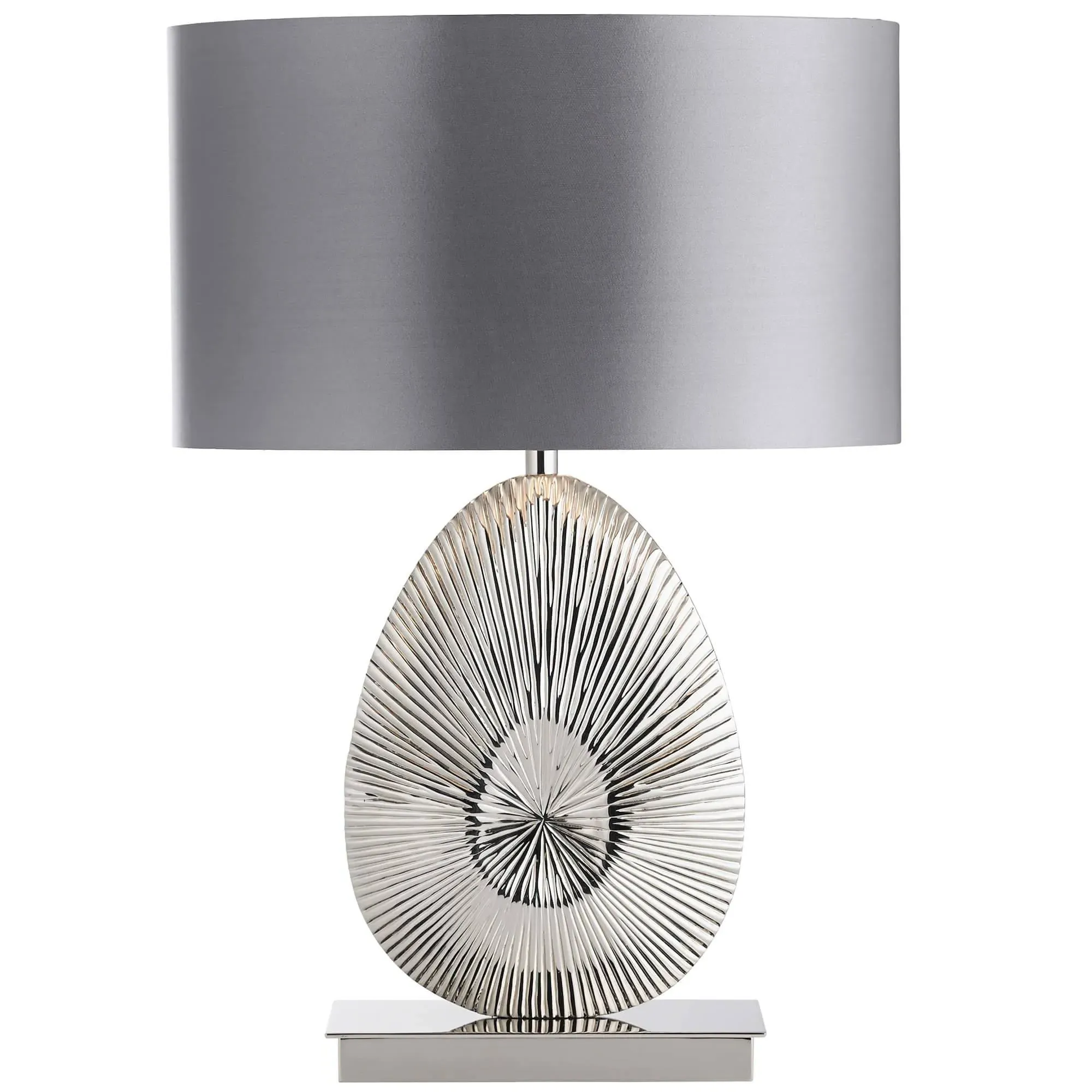 Simeto Table Lamp - Satin Nickel, Grey product
