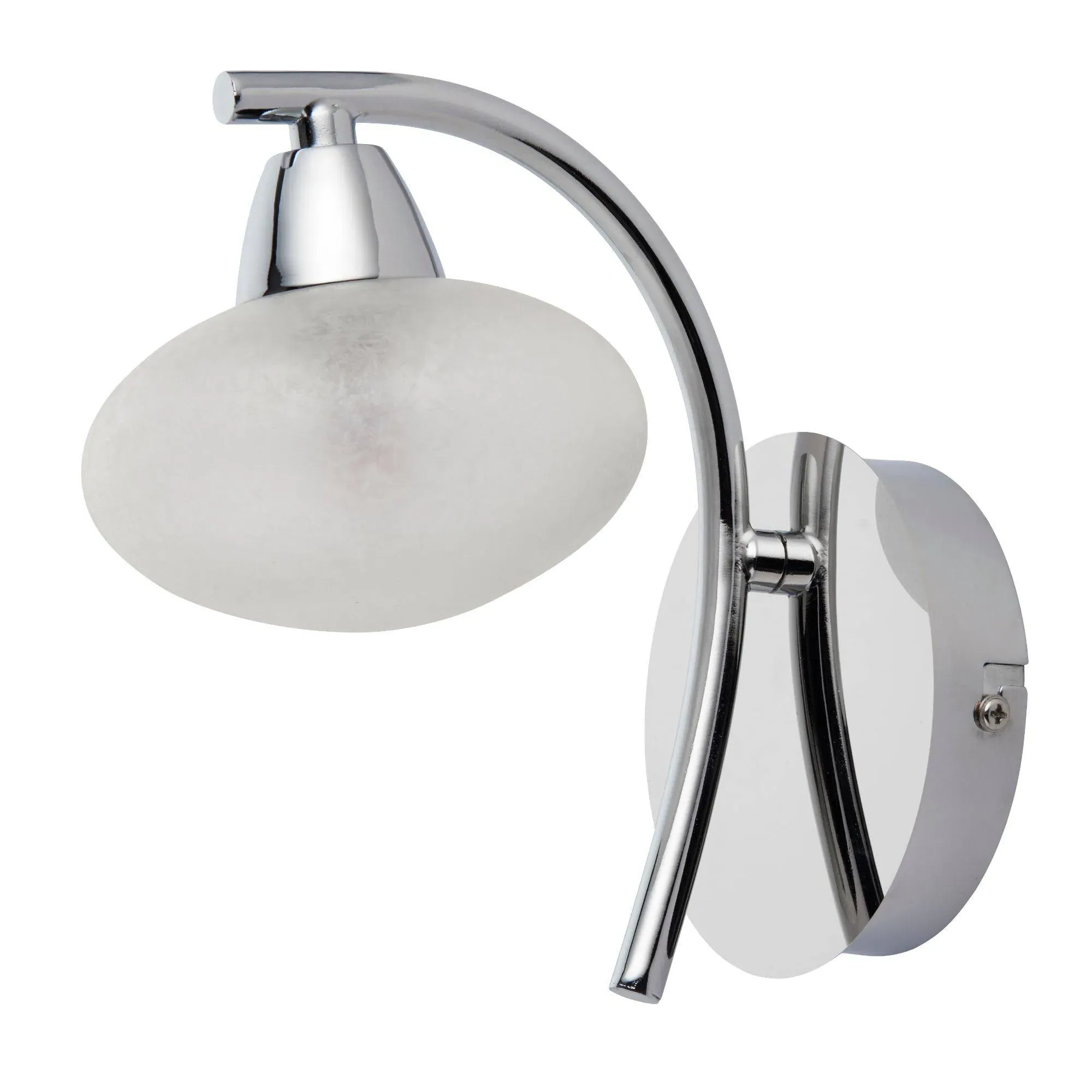Sion 1 Light Indoor Wall Light - Polished Chrome, Frosted Glass product