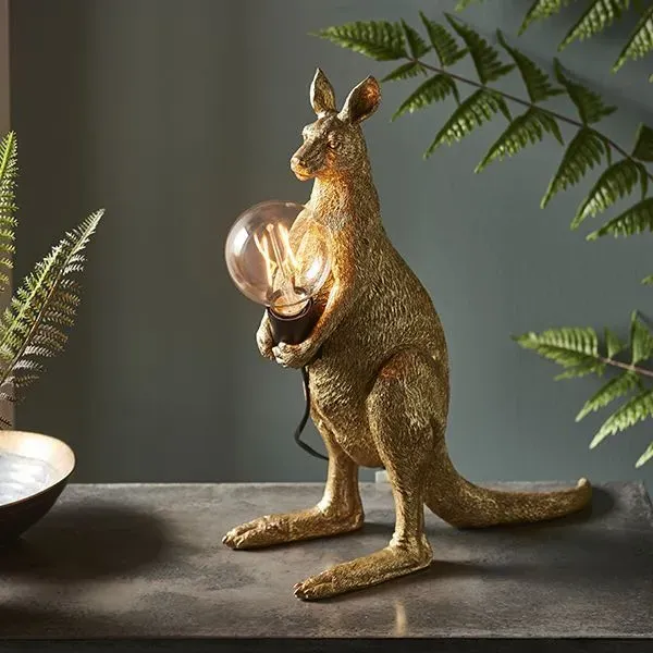 Skippy Kangaroo Table Lamp - Gold product