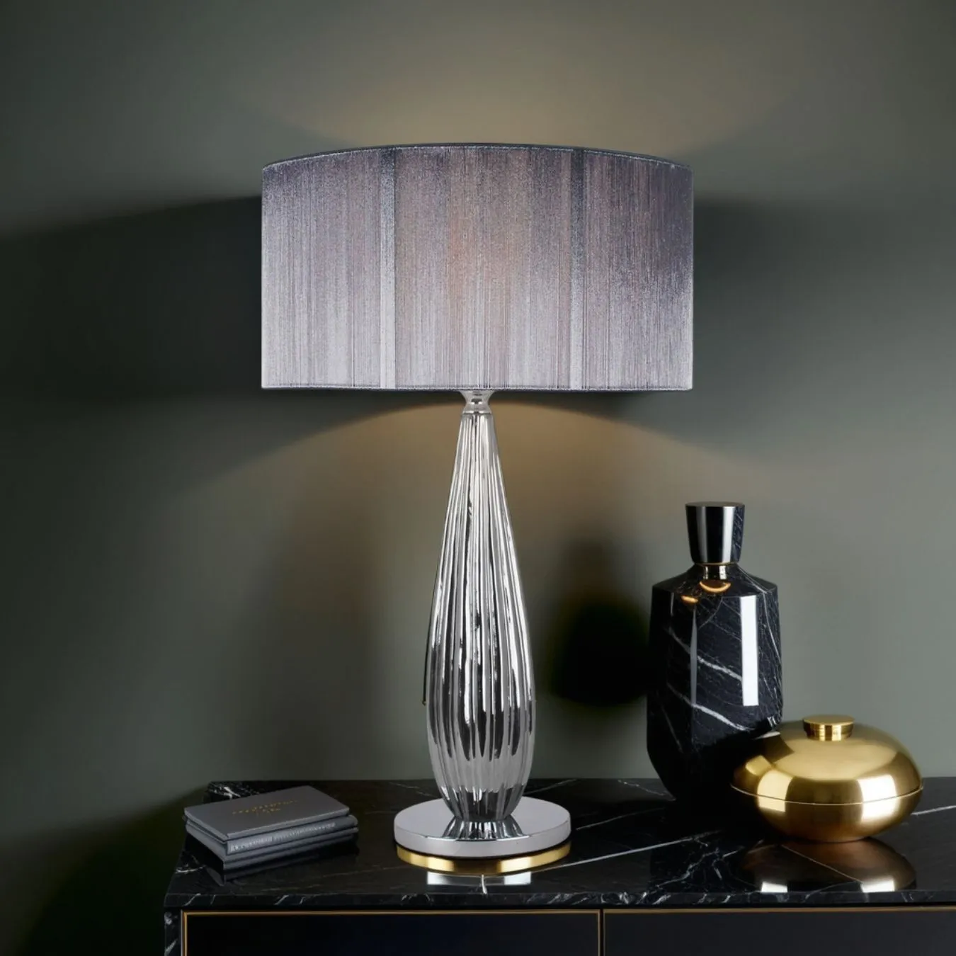 Slinky Table Lamp - Silver, Chrome product