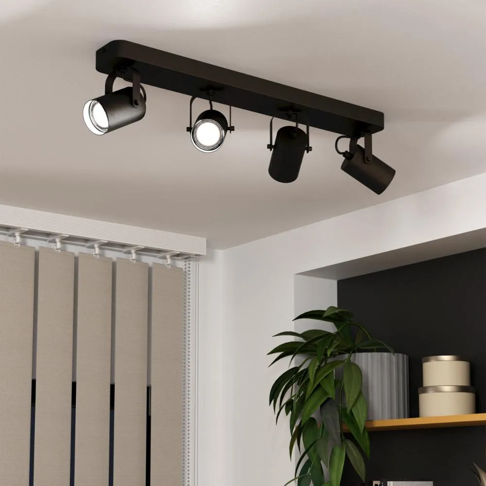 Sorego 4-Light Spotlight Bar - Black, Steel product
