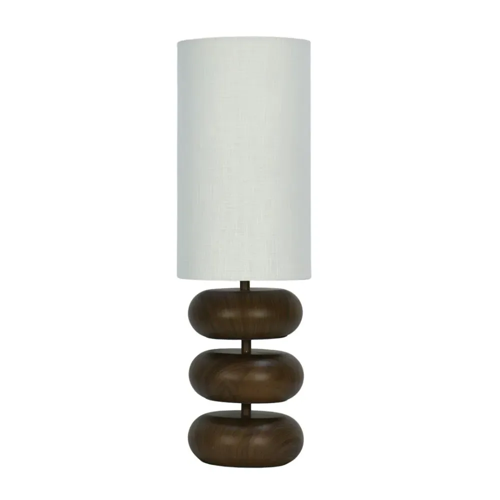 Sorrel Wood Effect Table Lamp - White product