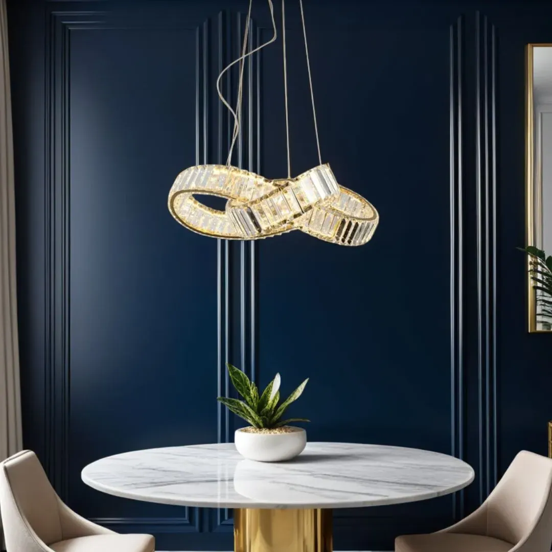 Sparkle Knot LED Pendant Ceiling Light 38W - Gold product