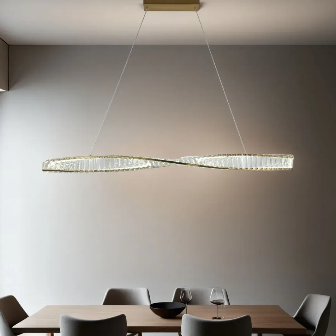 Sparkle Linear LED Pendant Ceiling Light - Gold product