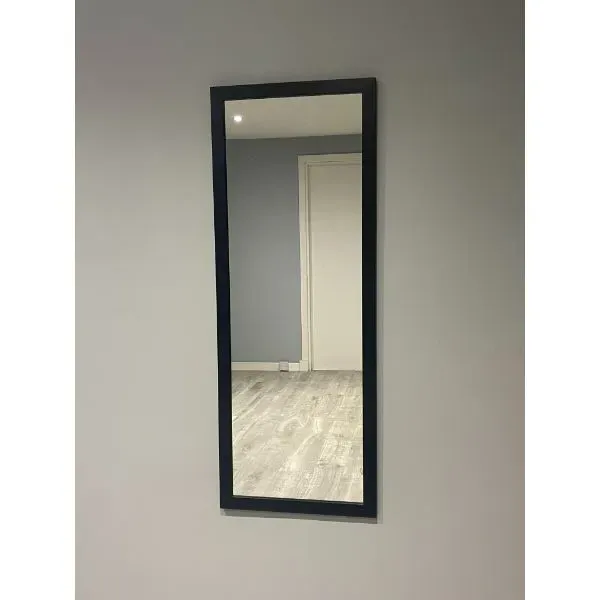 Stanford Tall Rectangular Wall Mirror - Black product