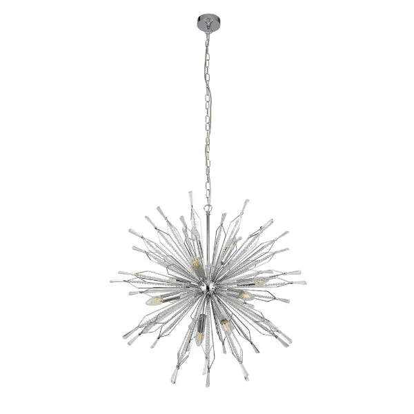 Starburst 10-Light Ceiling Pendant - Chrome product