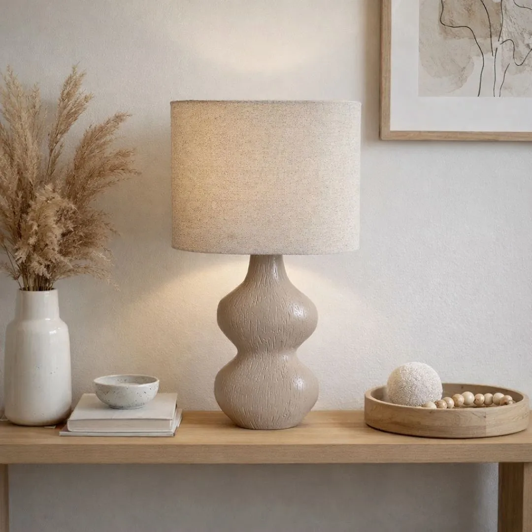 Stephanie Resin Table Lamp - Beige product