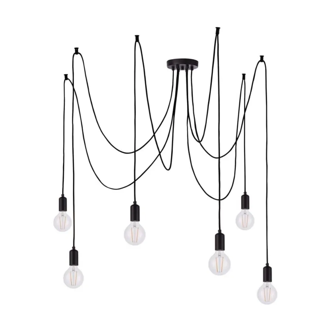 Studio 6-Light Pendant Ceiling Light - Matte Black product