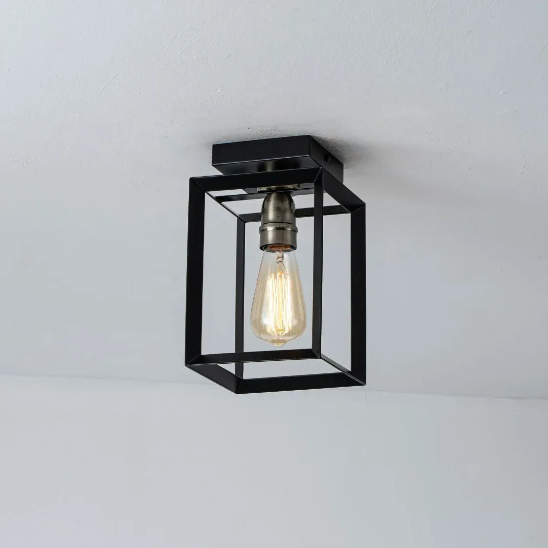 Sully Single-Light Flush Ceiling Light - Matte Black product
