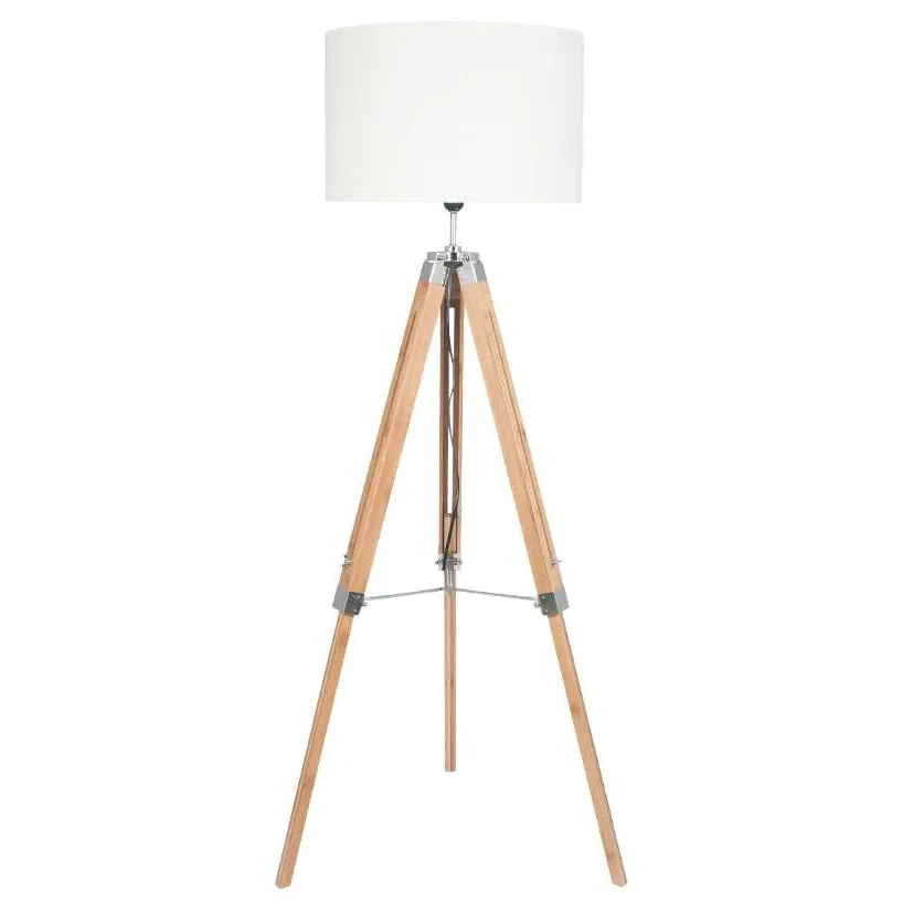 Sumba Tripod Floor Lamp - Ivory, Wood product