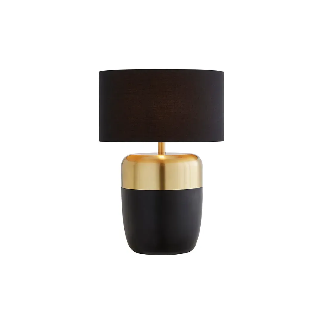 Syla Table Lamp - Black, Satin Gold product