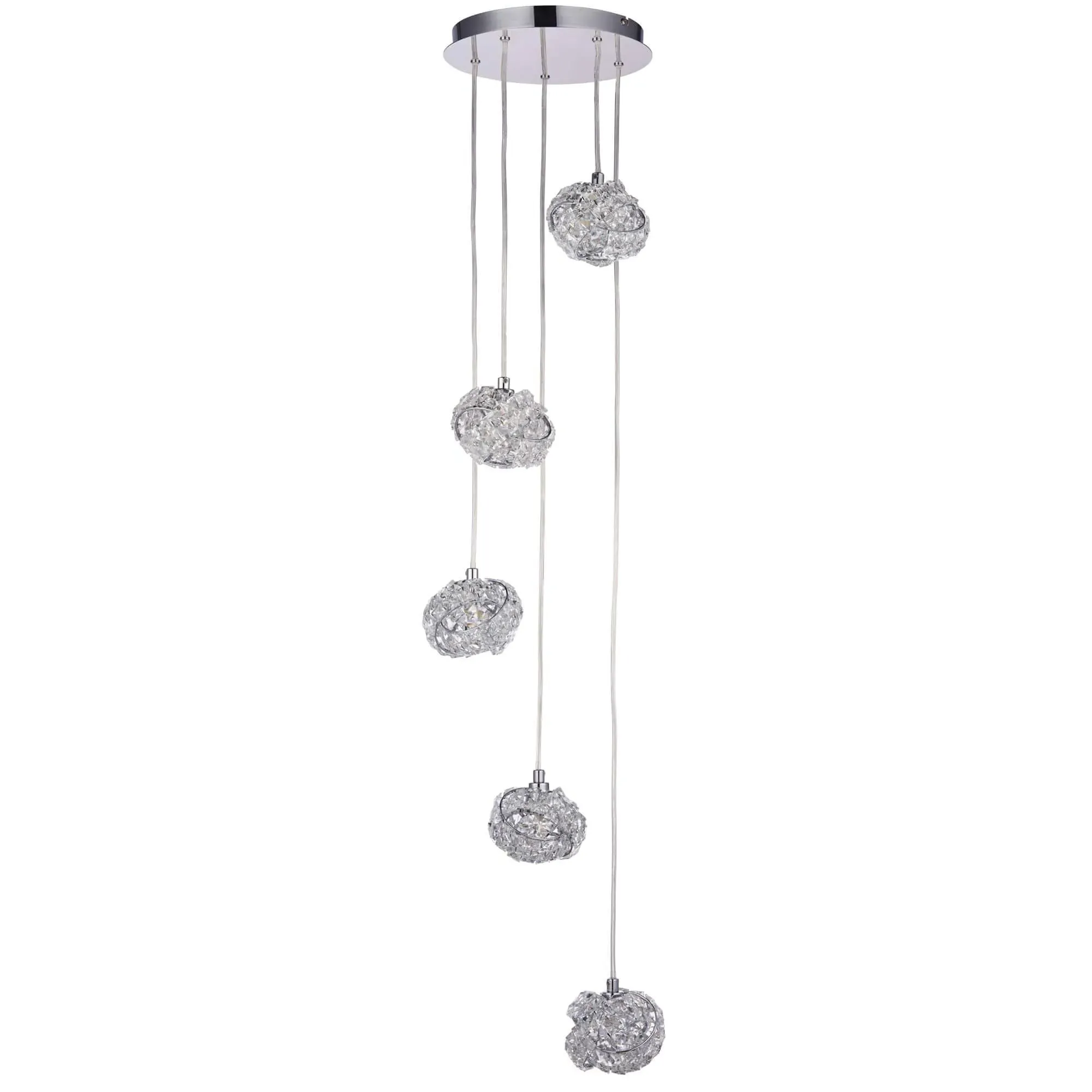 Talia Pendant Ceiling Light - Chrome, Glass Crystal product