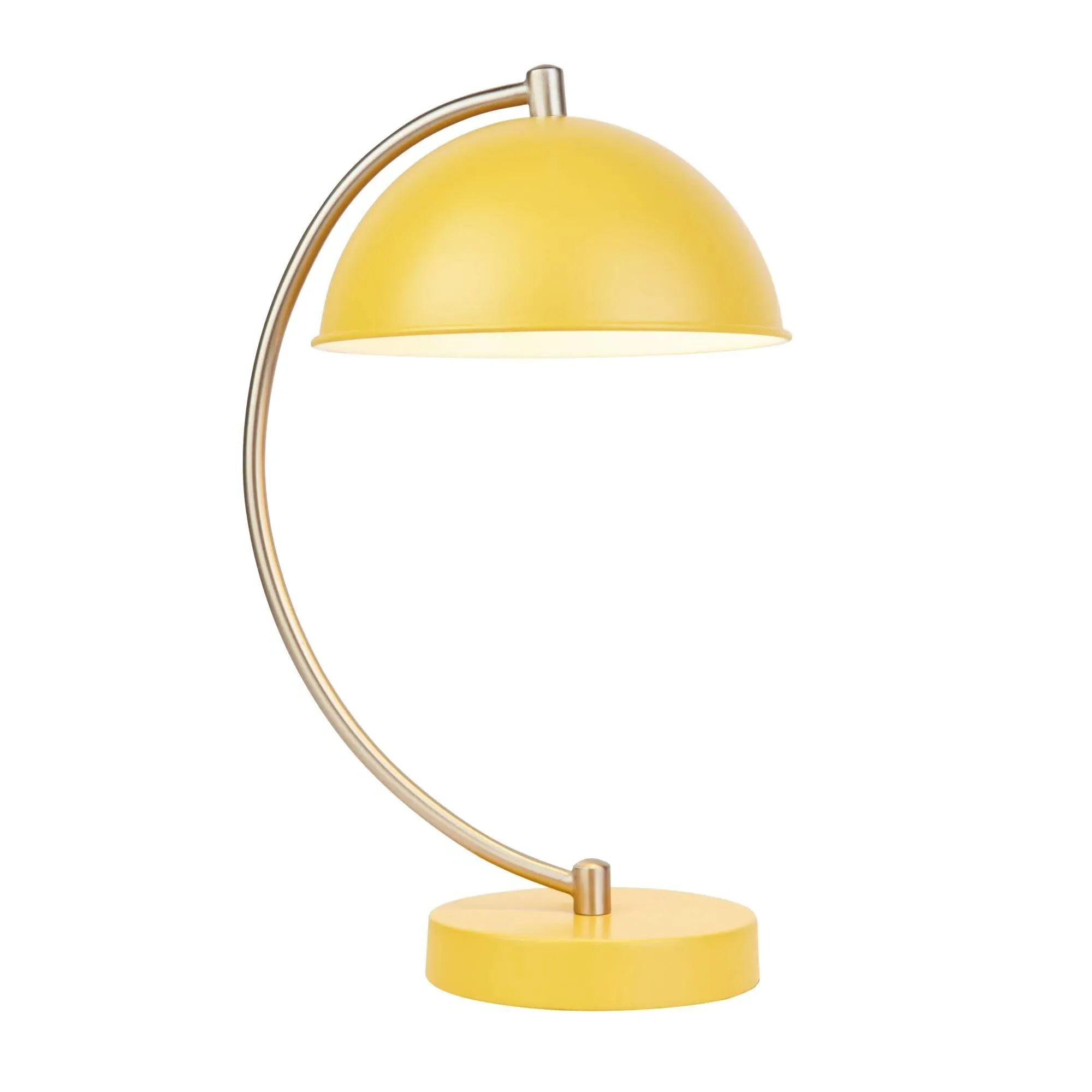 Talman 36cm Table Lamp - Satin Nickel, Yellow product