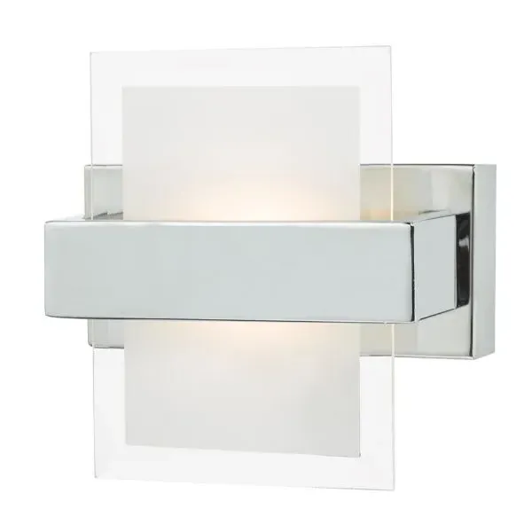 Teto LED Wall Light with Pull Cord - Polished Chrome, Glass product
