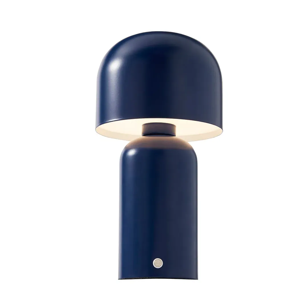 Tina LED Rechargeable Touch Table Lamp - Blue, Metal product