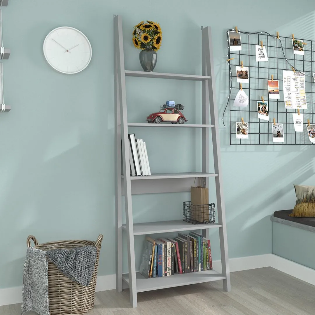 Tiva Ladder Bookcase - Grey product