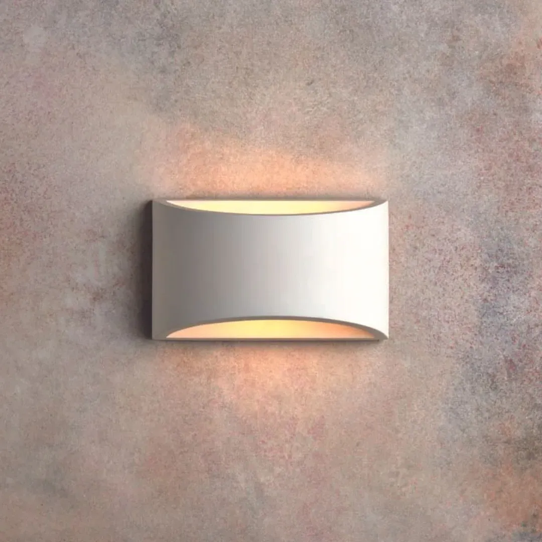 Toko LED Wall Light - White, Plaster product