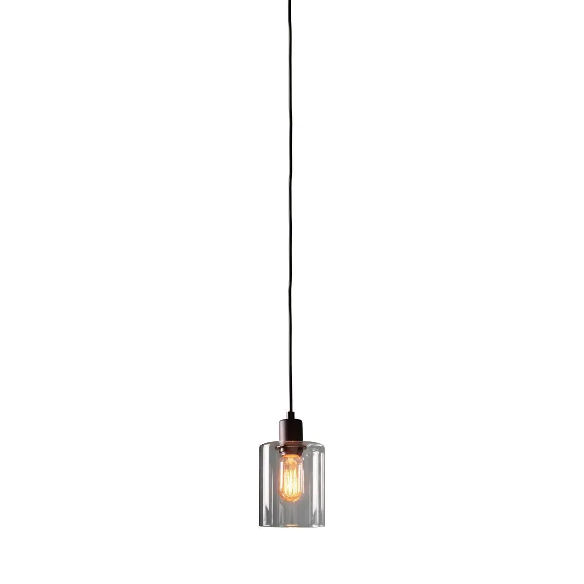 Toledo 1-Light Ceiling Pendant - Matt Black, Glass product