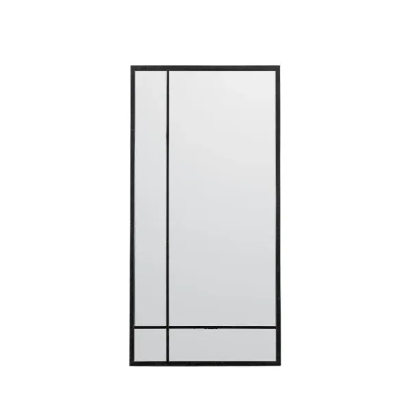 Tolland Rectangle Wall Mirror - Grey, Metal product