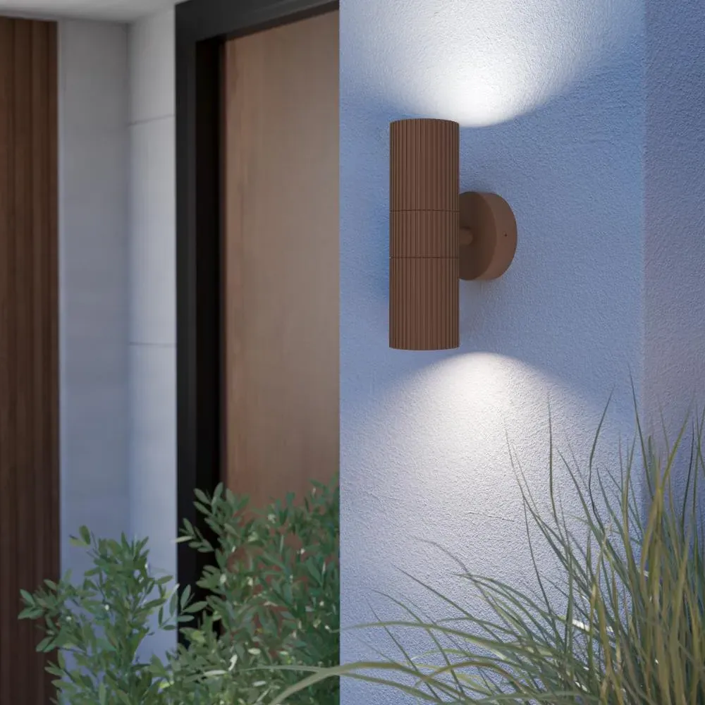 Tomelloso Outdoor IP44 Wall Light - Brown, Aluminium product