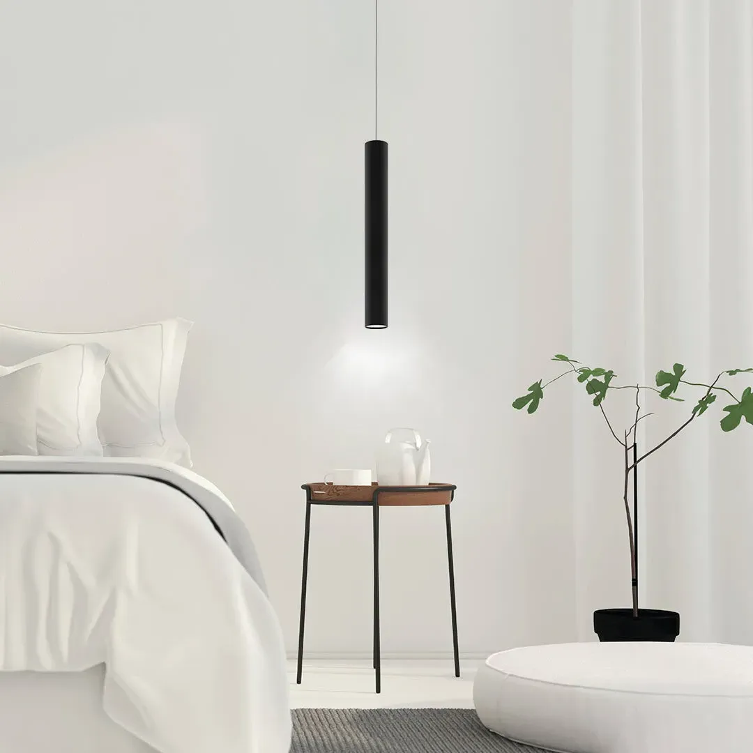 Tortoreto Cylindrical Pendant Light - Black product