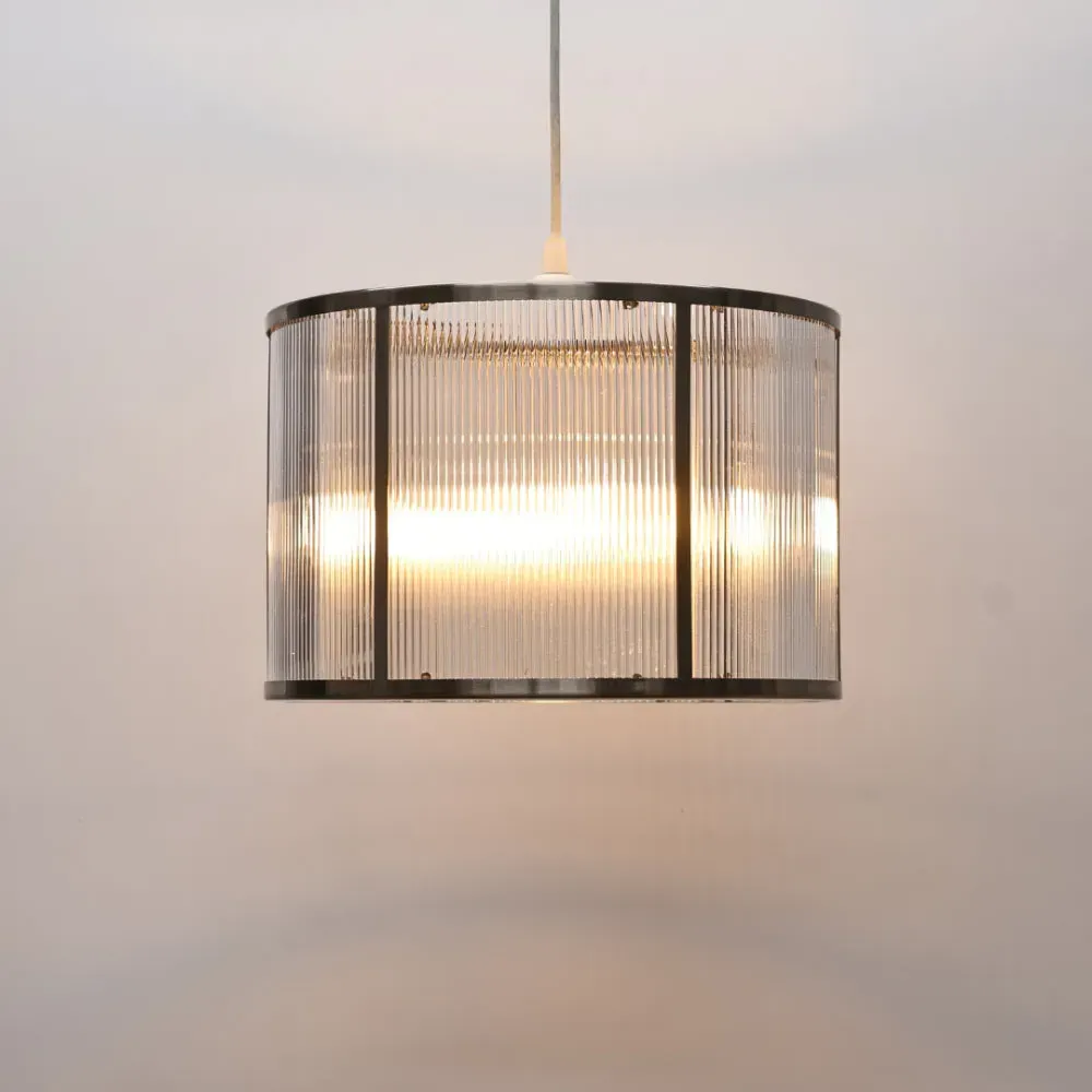Tova Easy-Fit Drum Pendant - Satin Nickel product