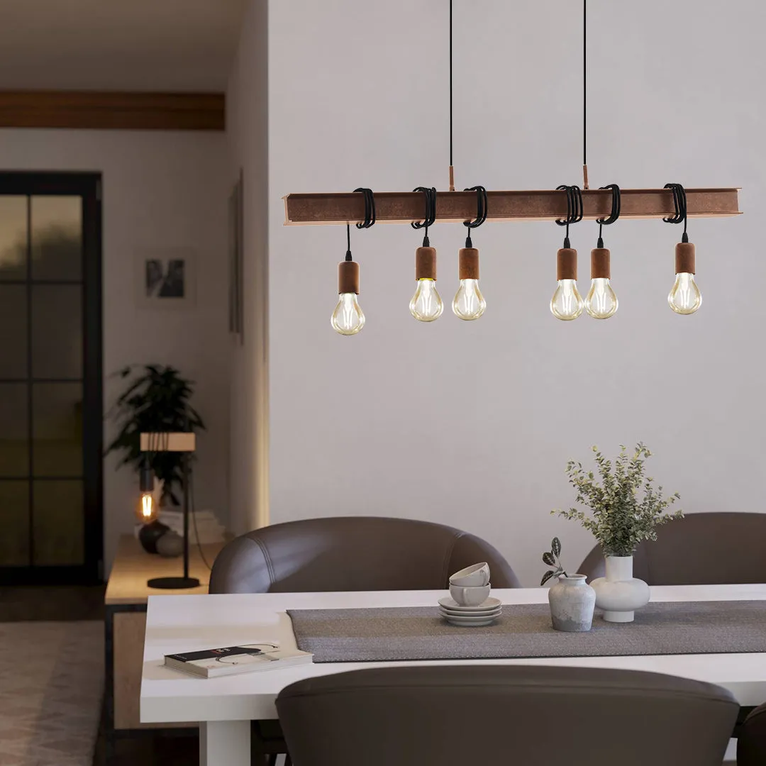 Townshend Steel 6-Light Ceiling Bar - Antique Metal product