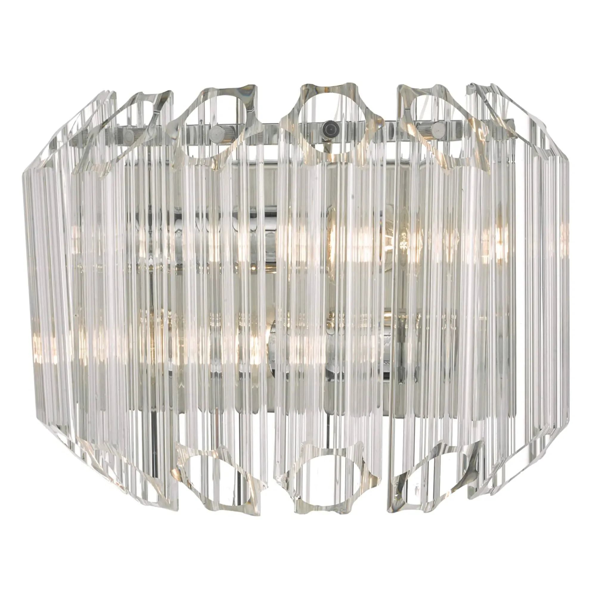 Tuvalu Wall Light - Polished Chrome, Glass product