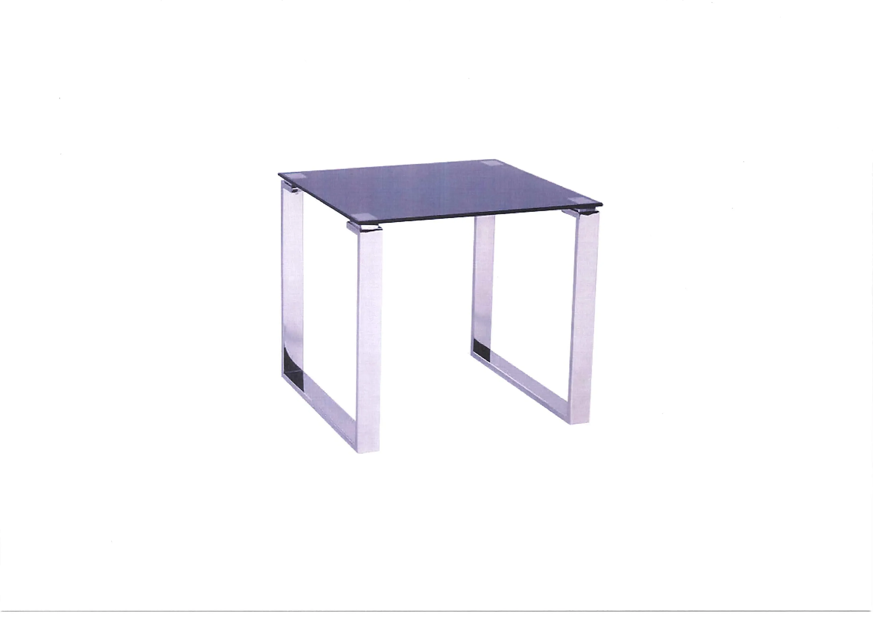 Twinkle Sparkle Glass End Table - Black product