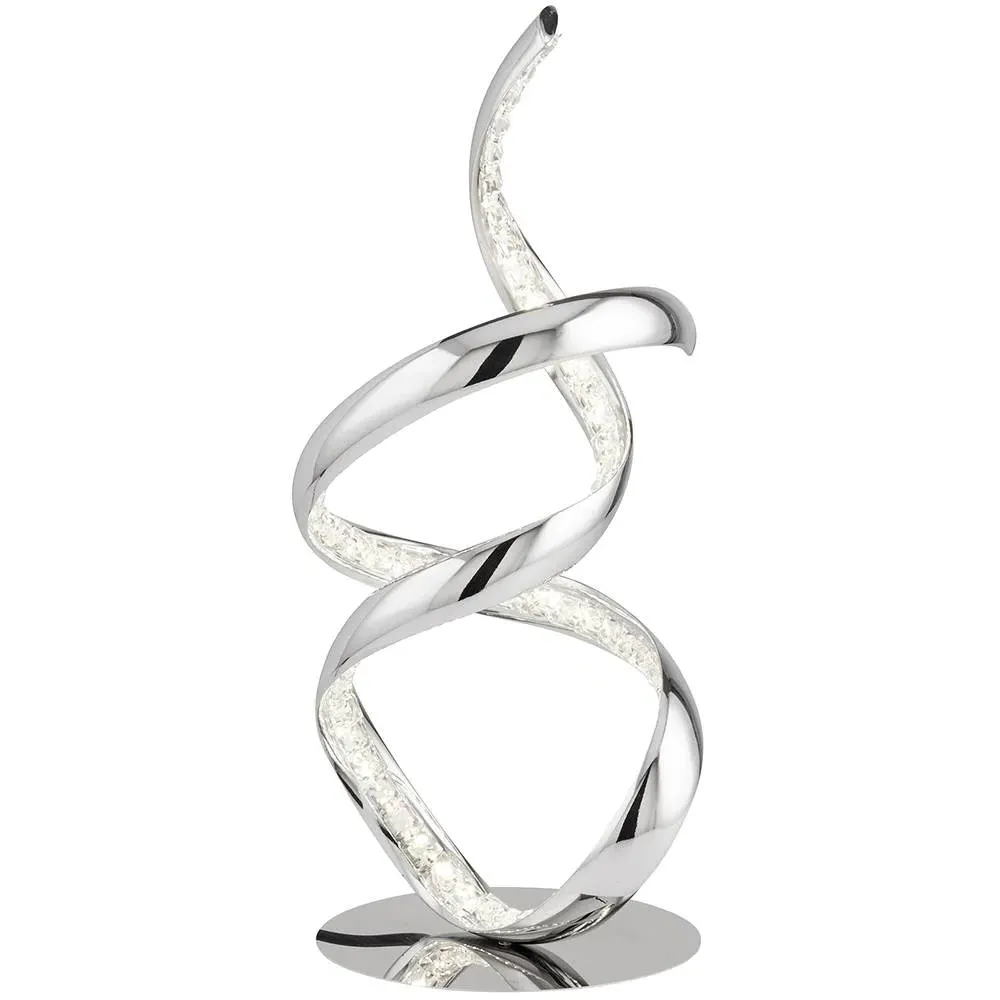 Twirls LED Table Lamp - Chrome, Crystal product