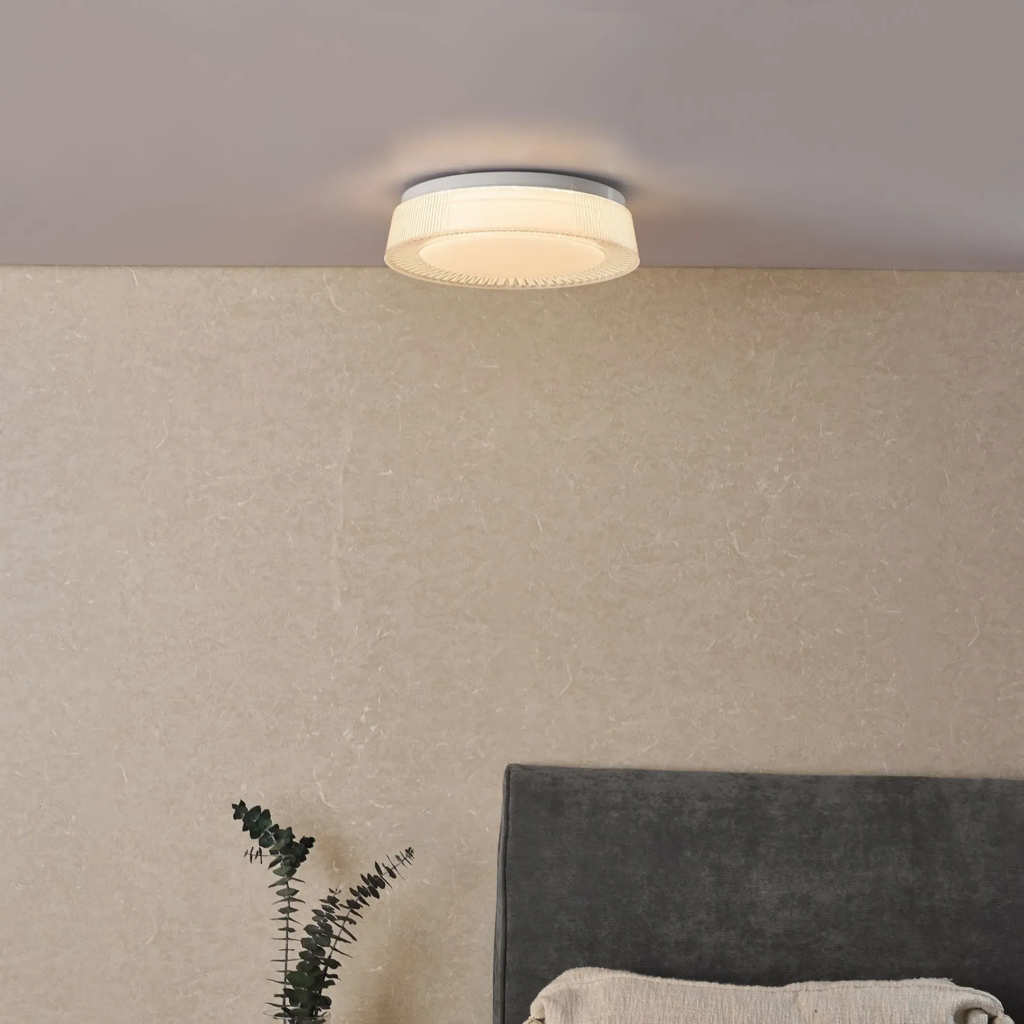 Udell Small Round LED Flush Ceiling Light - Acrylic product
