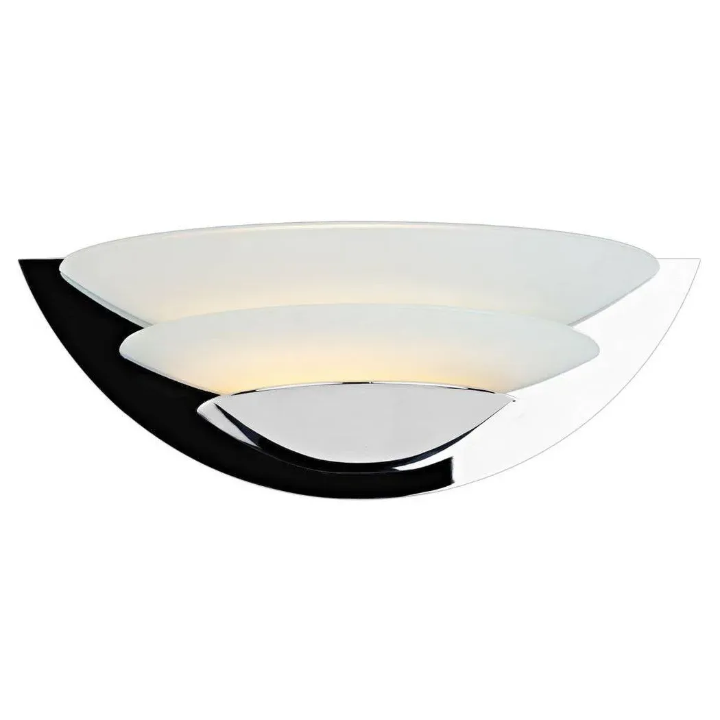 Una Wall Light - Polished Chrome, Opal Glass product