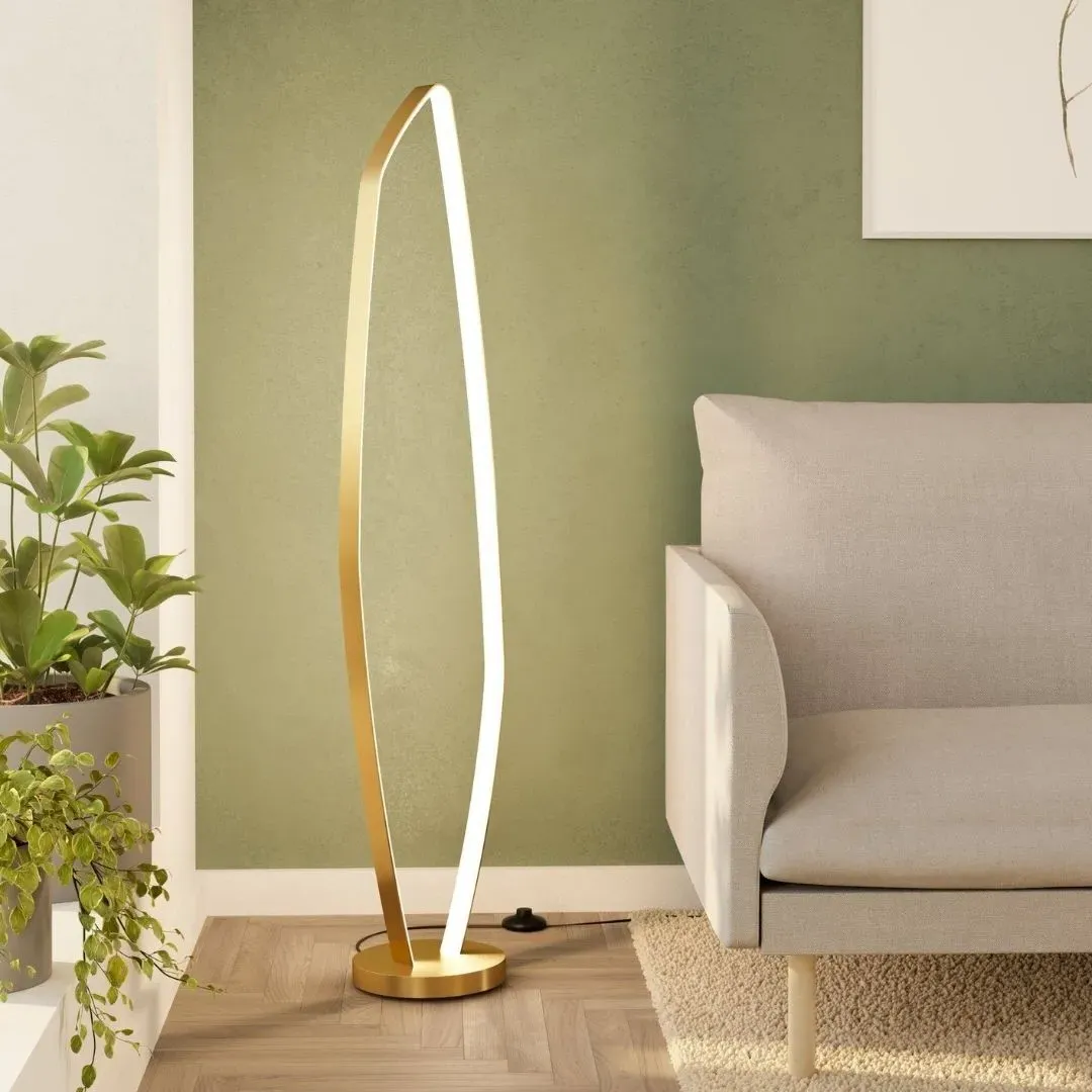 Vallerosa LED Floor Lamp - Brushed Brass product