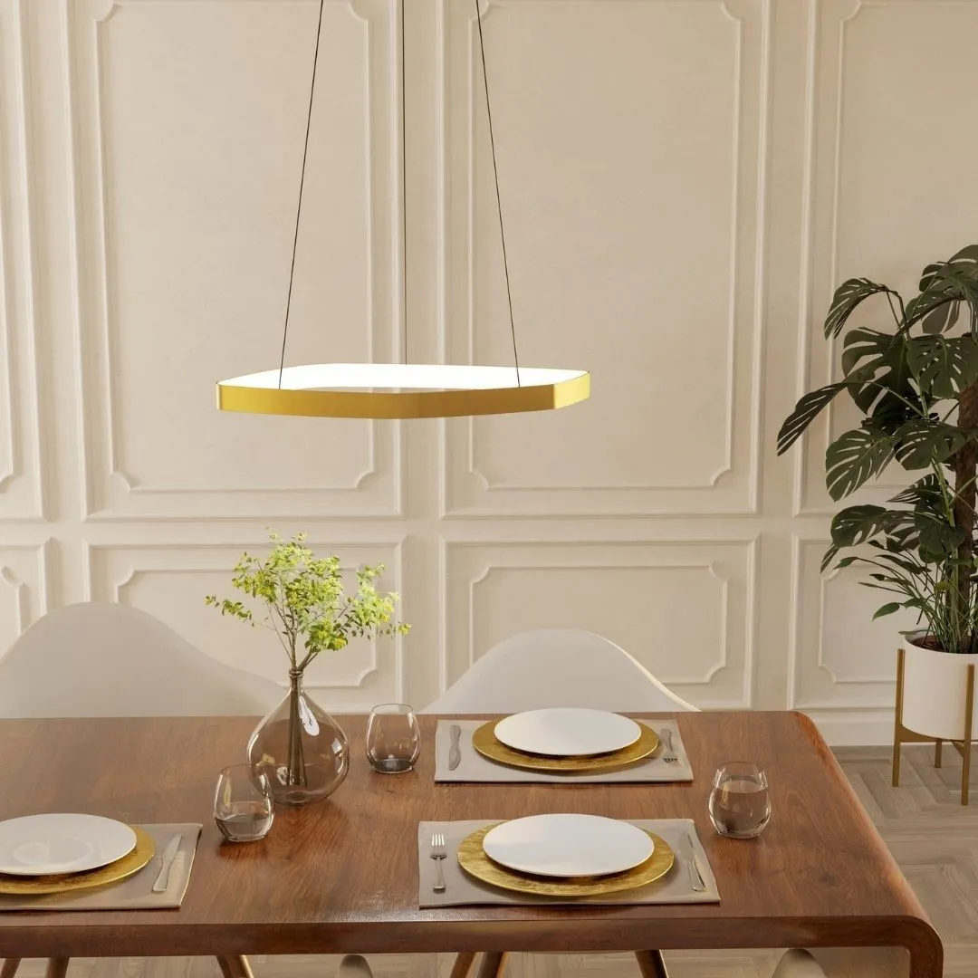 Vallerosa LED Pendant Ceiling Light Dimmable - Brushed Brass product
