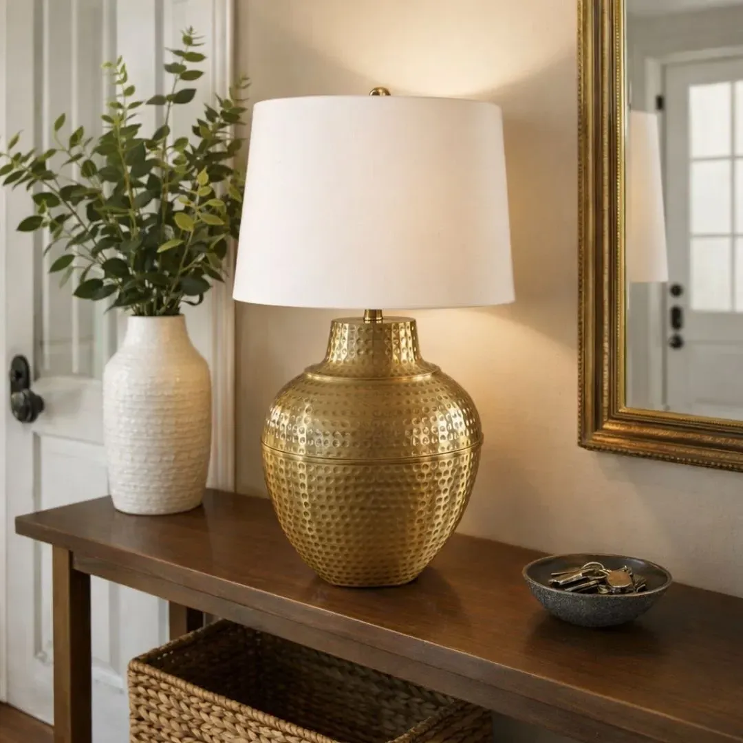 Vanya Ceramic Table Lamp - Gold product