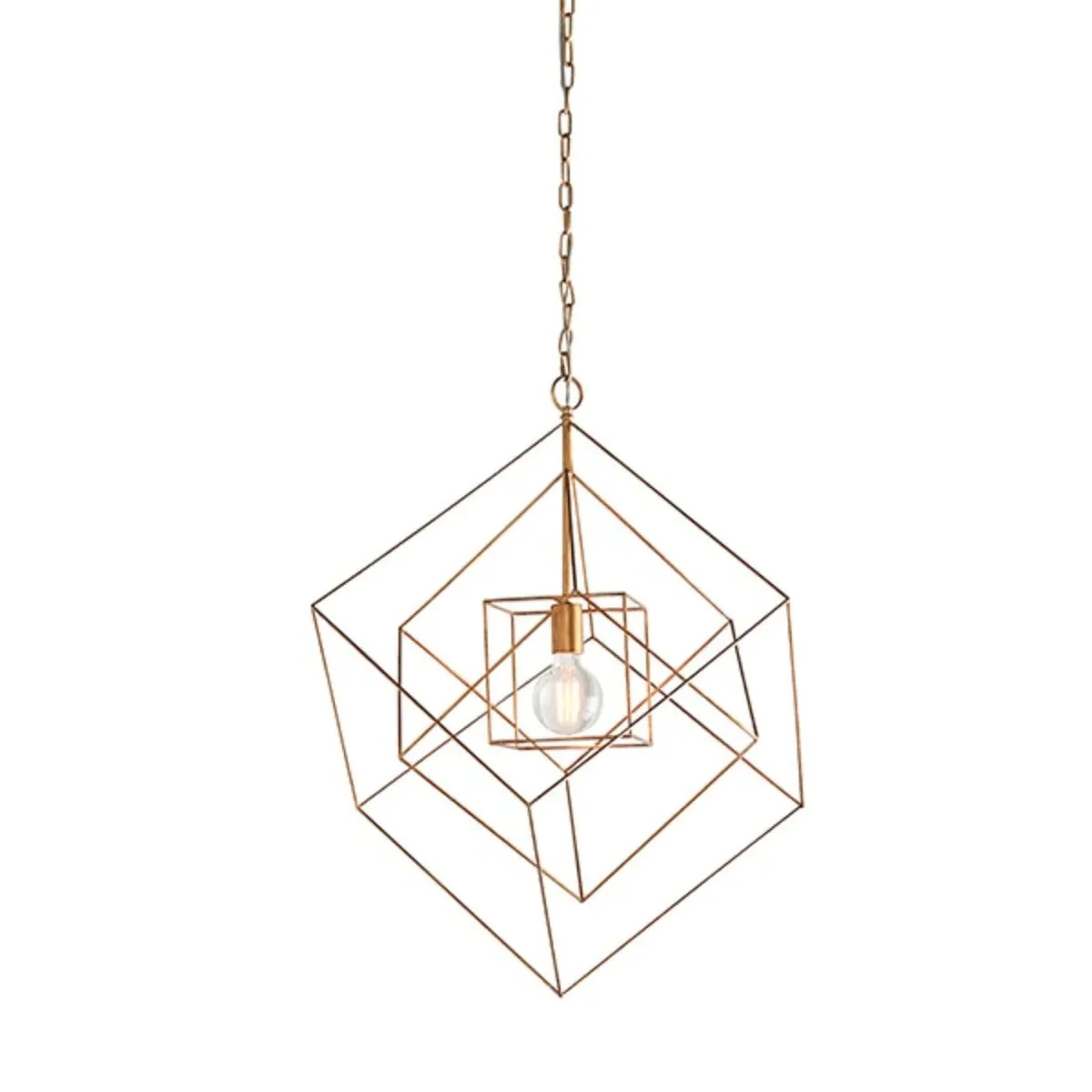 Vargas Antique Gold Leaf Single Pendant Ceiling Light product