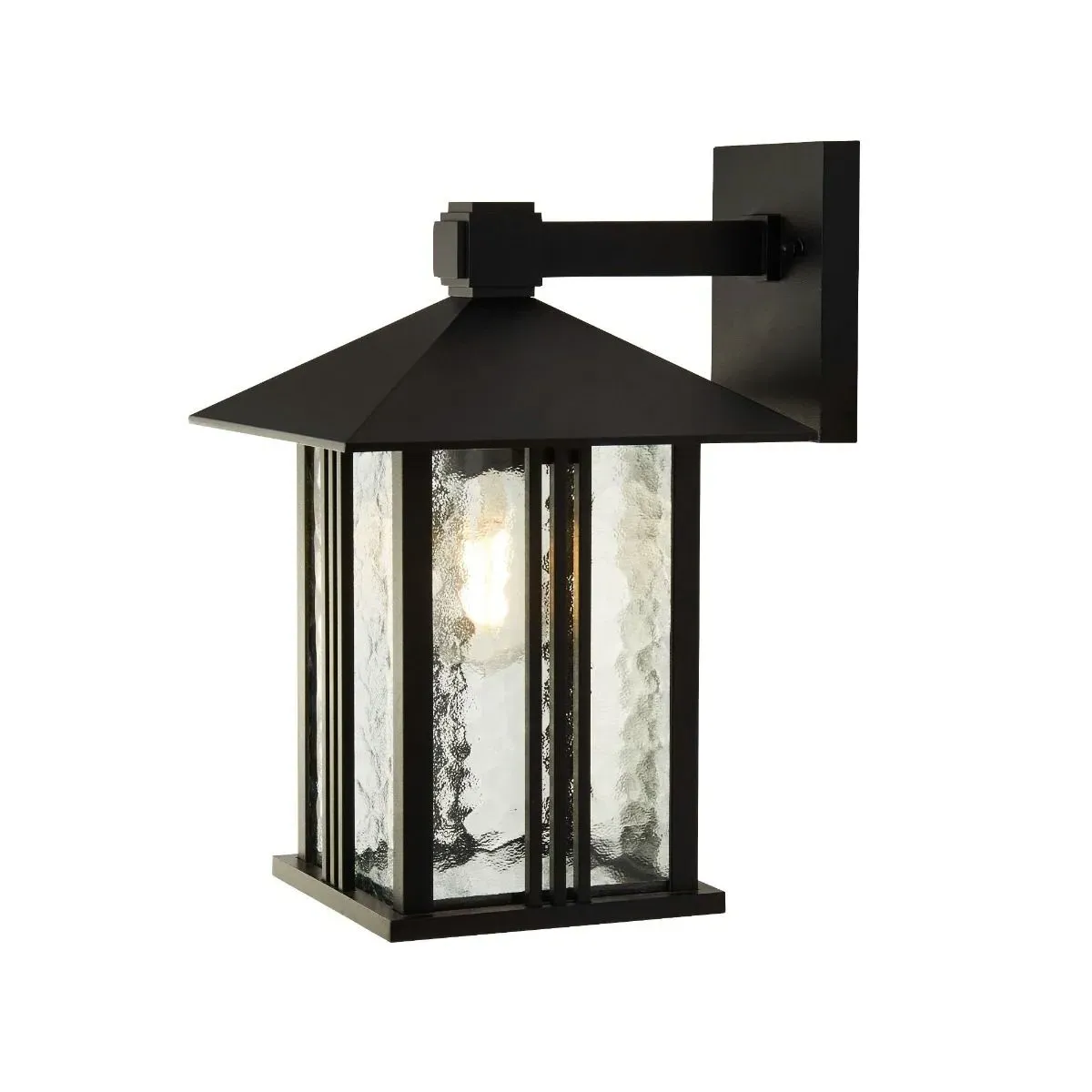 Venice 1-Light IP44 Outdoor Wall Light - Glass Shade product
