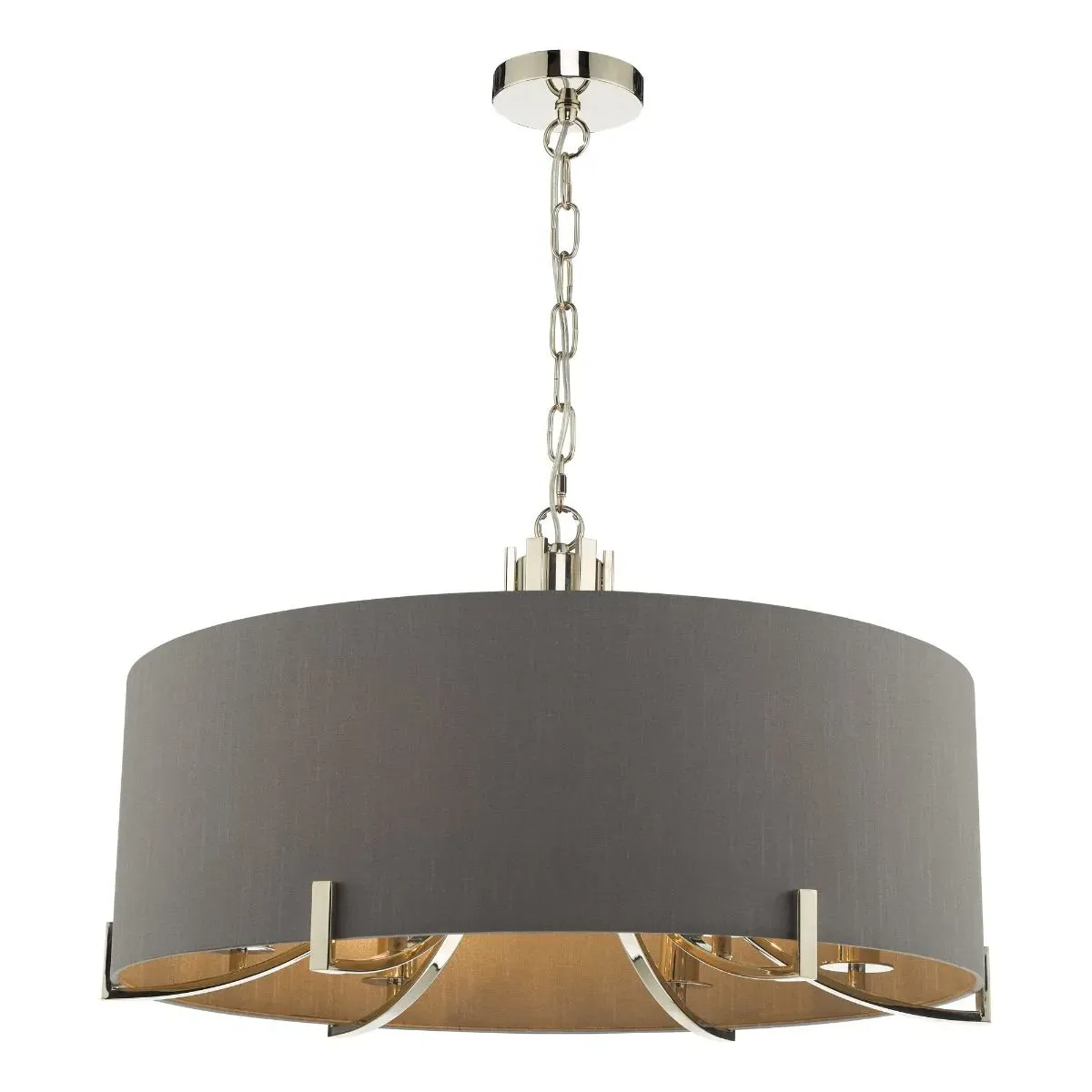 Veyron 6-Light Pendant Ceiling Light - Light Grey, Nickel product