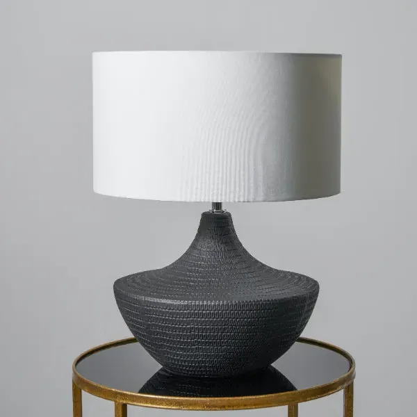 Vilma Ceramic Table Lamp - Black product