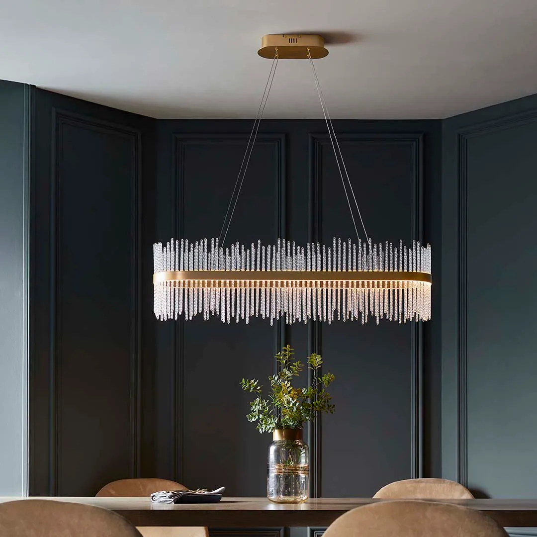 Virbrook Linear Pendant Ceiling Light - Gold product