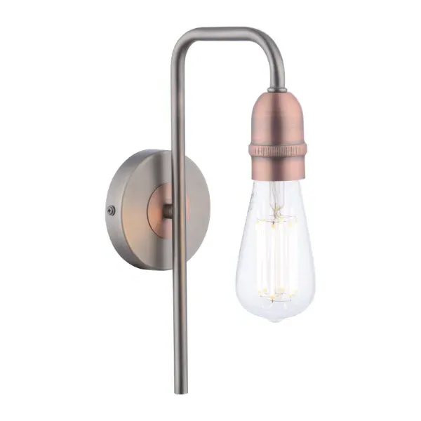 Vitor Industrial Wall Light - Black, Copper product