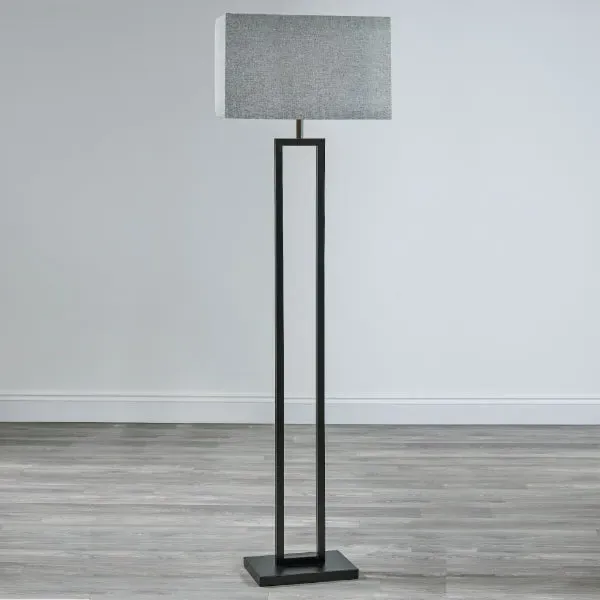 Walsten Floor Lamp - Black, Cotton product