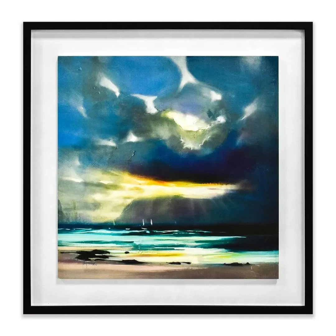 West Coast Blues II Scott Naismith Square Framed Wall Art - Black product