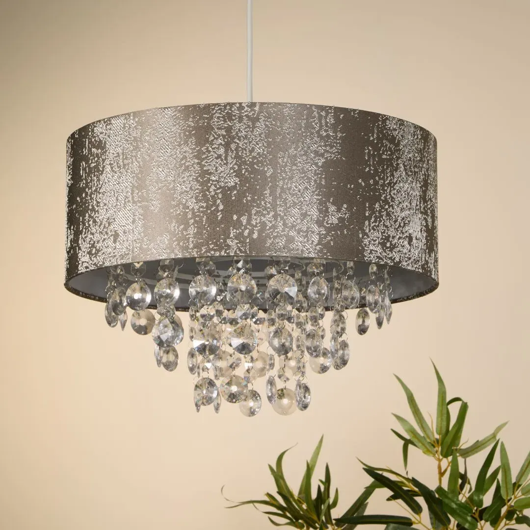 Westmont Ceiling Pendant Shade - Grey Mink, Fabric product