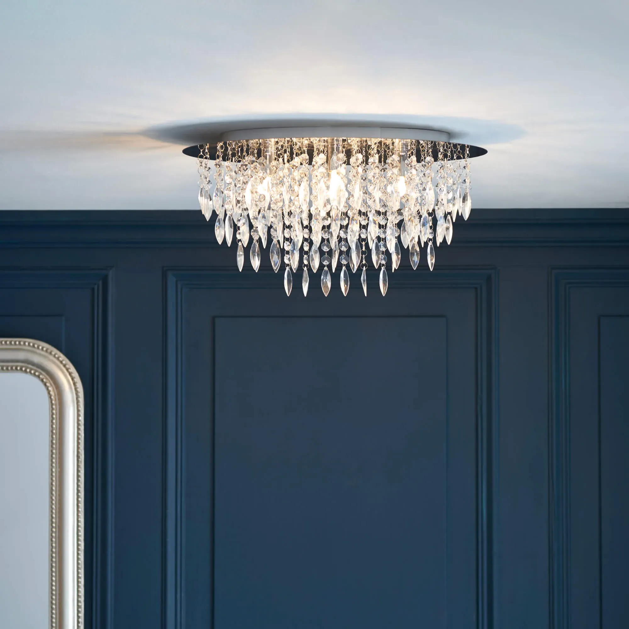 Winona Small Crystal Flush Ceiling Light product