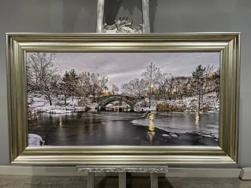 Winter Scene Framed Wall Art - Champagne product